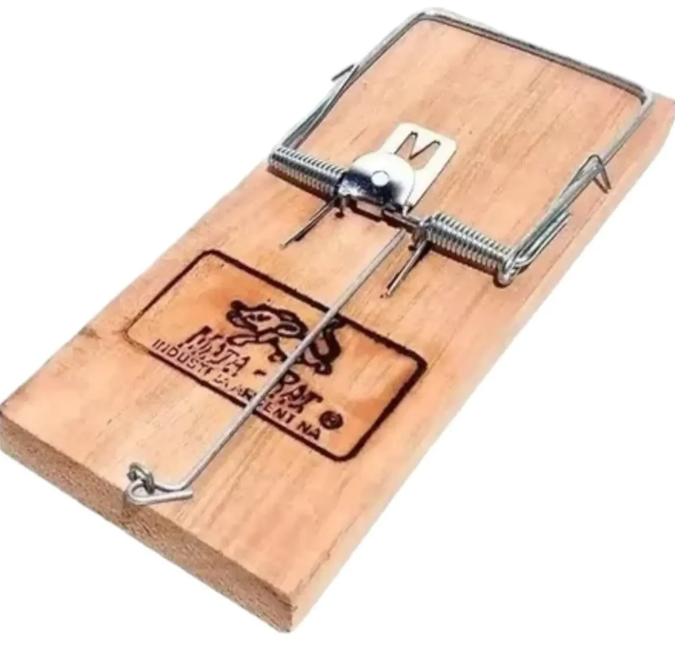 Trampera Mata-Rat de Madera (Caja x20u)